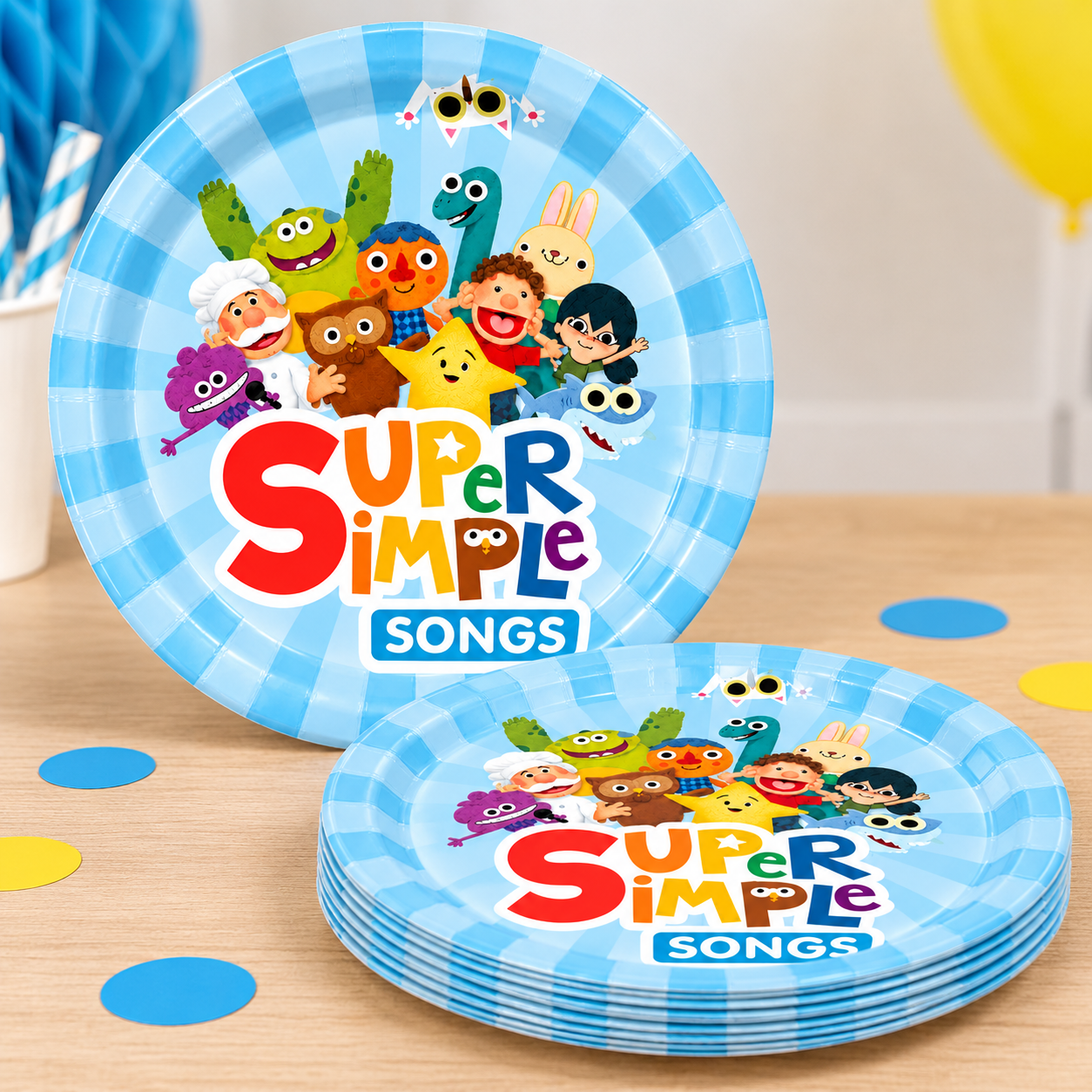 Super Simple Songs Dessert Plates - 10 PK